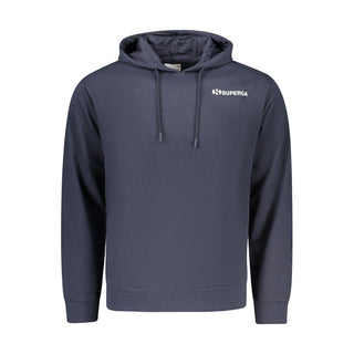 Blue Cotton Men Sweatshirt