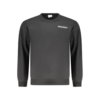 Black Cotton Men's Sweatshirt