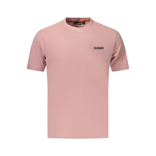 Rosa Baumwoll-Herren-T-Shirt