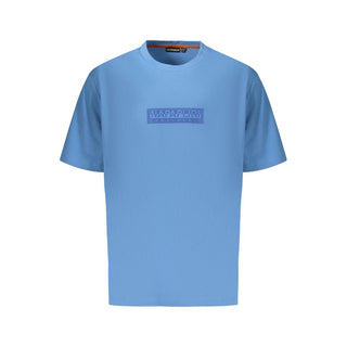 Azzurro Herren-T-Shirt aus Baumwolle