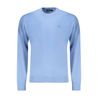 Azzurro Herren-T-Shirt aus Baumwolle