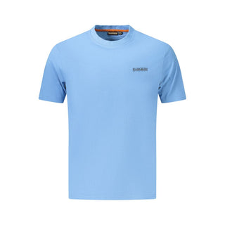Azzurro Baumwoll-Herren-T-Shirt
