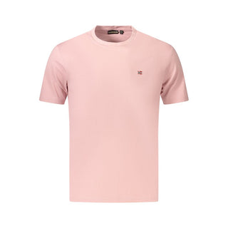 Rosa Bio-Baumwolle Herren T-Shirt