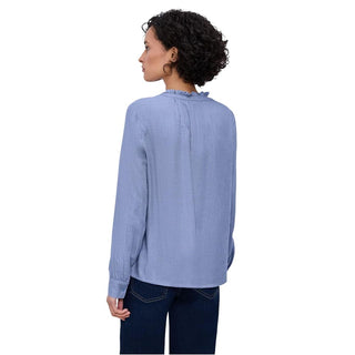 Hellblaue Viskosebluse