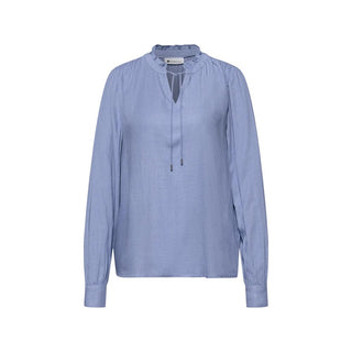 Hellblaue Viskosebluse