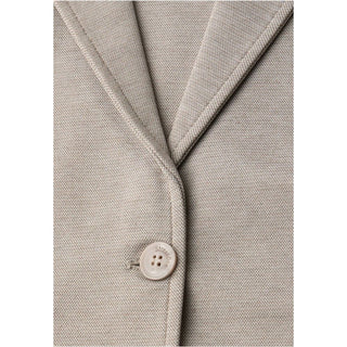Beige Polyacrylic Blazer