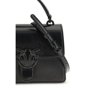 Handtasche aus schwarzem Ziegenleder