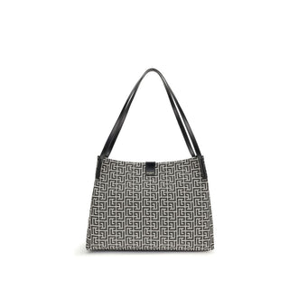 Bolso de hombro de algodón negro