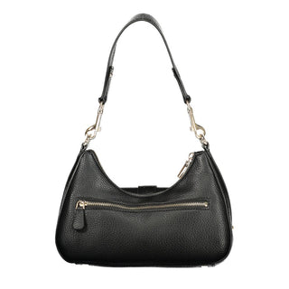 Schwarze Damenhandtasche aus Polyurethan