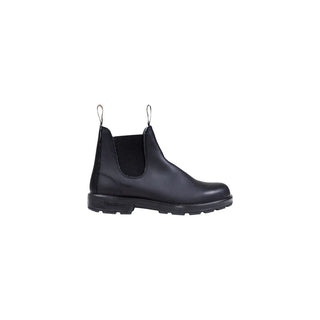 Schwarze Leder-Stiefeletten