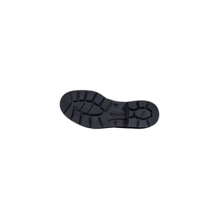 Schwarze Leder-Stiefeletten