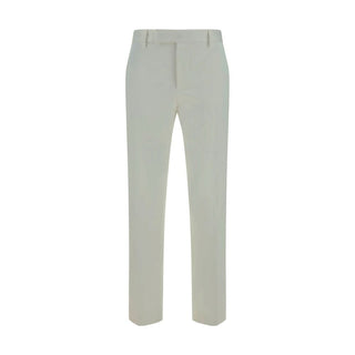 Pantalones casuales de algodón blanco