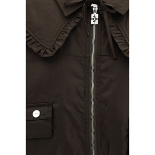 Zweifarbige Polyamid-Bomberjacke