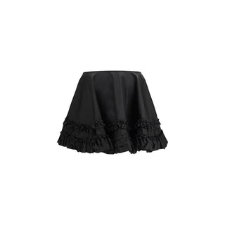 Minifalda negra de poliamida reciclada