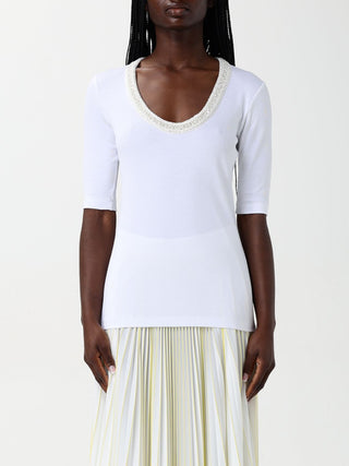 Camiseta de algodón blanca