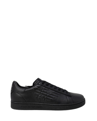 Schwarze Polyester-Low-Top-Sneakers