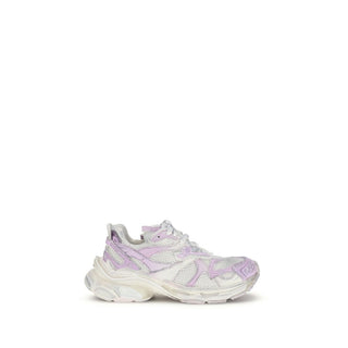 Multicolor Polyurethane Athletic Sneakers