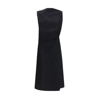 Vestido casual de algodón negro
