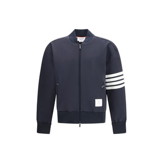 Blauer Viskose-Bomber