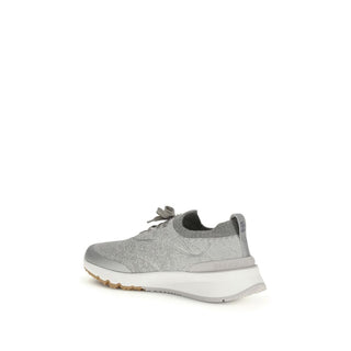 Zapatillas deportivas de algodón gris  