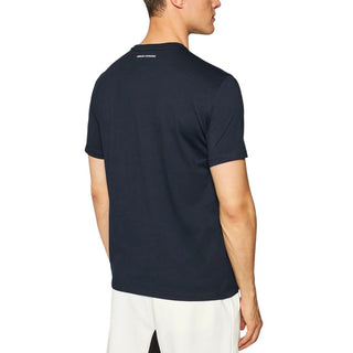 Blaues Baumwoll-T-Shirt