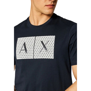 Blaues Baumwoll-T-Shirt