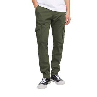 Grüne Skinny-Hose aus Baumwolle