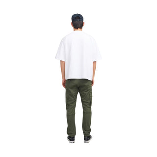 Grüne Skinny-Hose aus Baumwolle