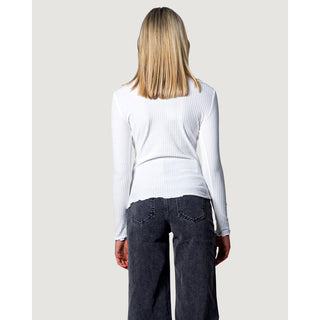 Weißer Polyester-Rollkragenpullover
