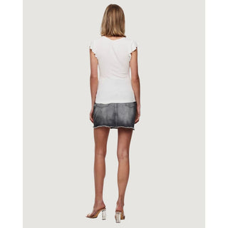 Cream Viscose T-Shirt