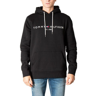 Black Cotton Hoodie
