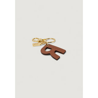 Llavero de cuero beige