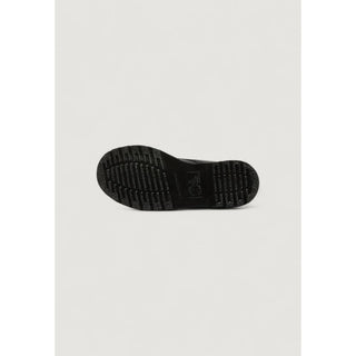 Schwarze Leder-Schnürstiefel