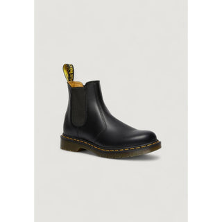 Schwarze Leder-Stiefeletten