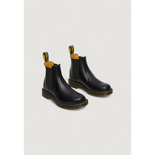Schwarze Leder-Stiefeletten