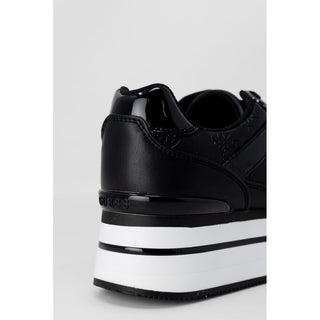 Schwarze Plateau-Sneaker aus Polyethylen