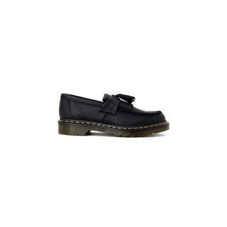 Schwarze Leder-Plateaupumps