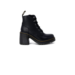 Schwarze Leder-Stiefeletten