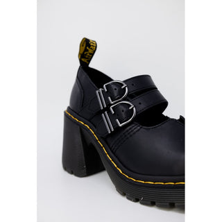 Zapatos de tacón alto de cuero negro