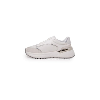 White Leather Low Top Sneakers