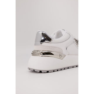 White Leather Low Top Sneakers