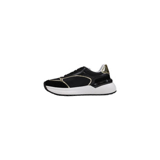 Black Leather Low Top Sneakers