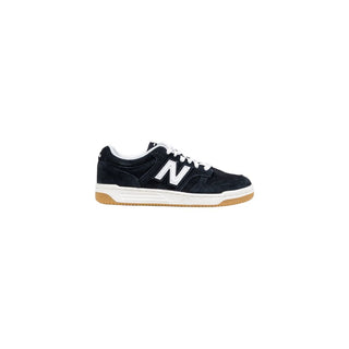 Black And White Leather Athletic Sneakers