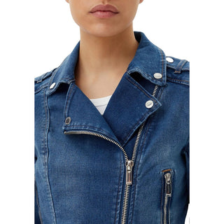 Blaue Jeansjacke aus Baumwolle