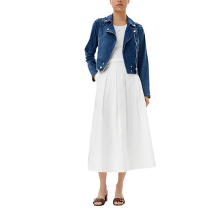 Blaue Jeansjacke aus Baumwolle