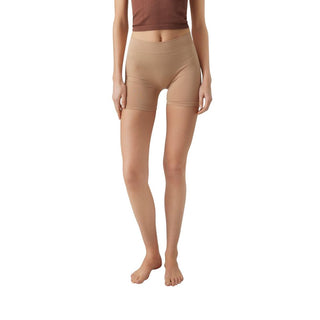 Beige Polyamid-Shorts