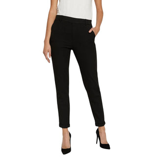 Schwarze legere Hose aus Polyester