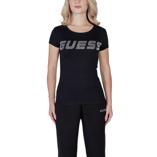 Schwarzes Baumwoll-T-Shirt