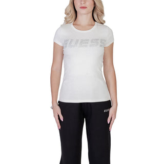 Cremefarbenes Baumwoll-T-Shirt