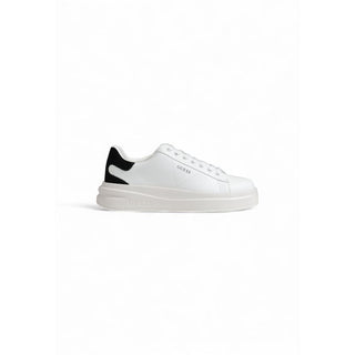Black And White Polyethylene Low Top Sneakers